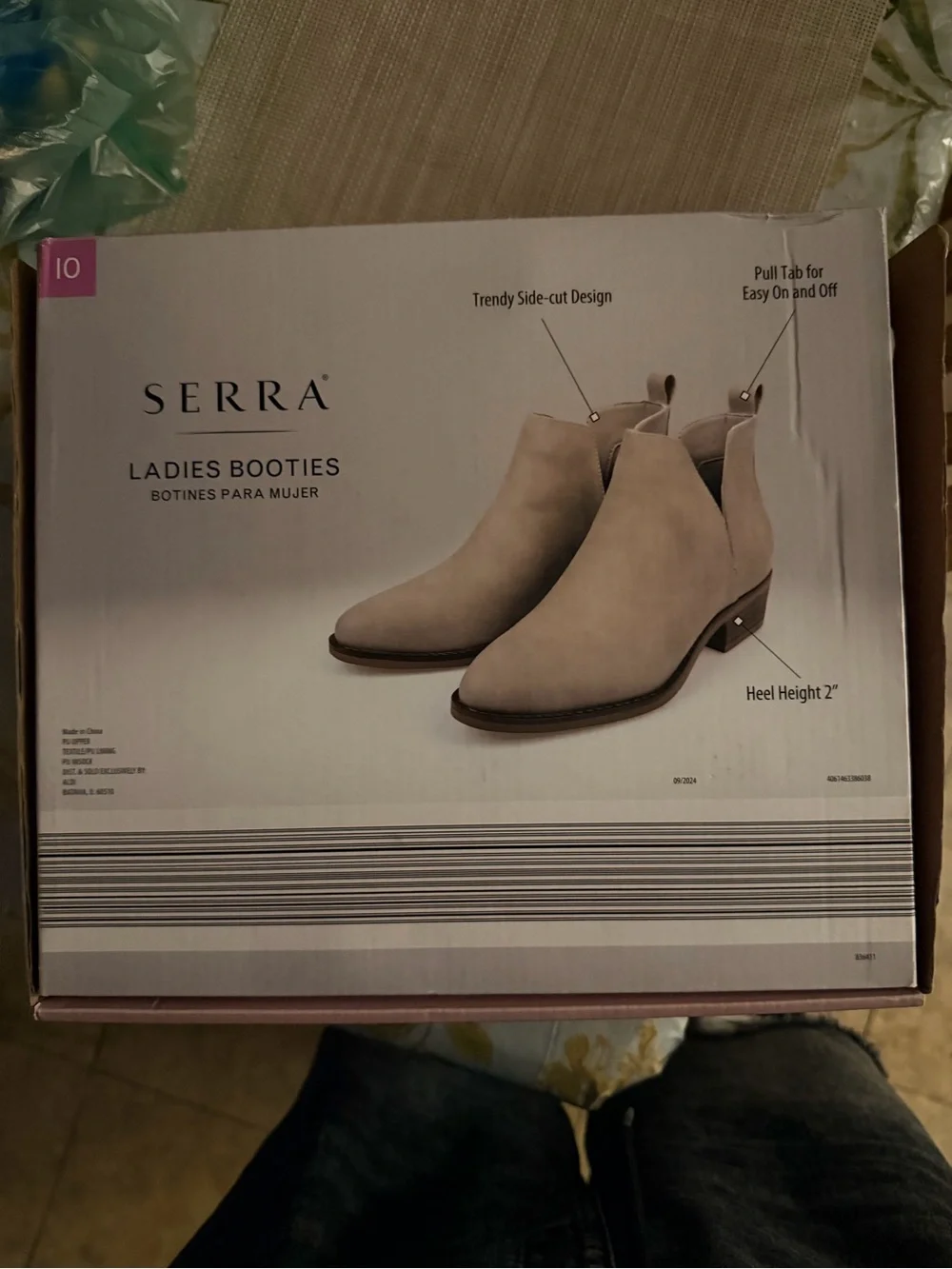 Serra Light Gray Side-Cut Chelsea Ankle Booties
